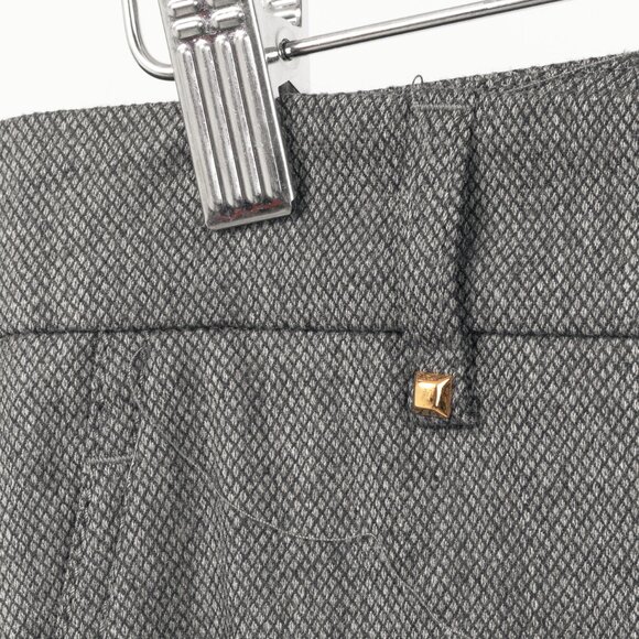 Gucci Grey Stretch-Wool Micro-Diamond Studded Trousers - Picture 6 of 14